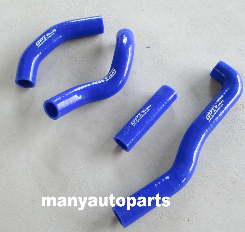 For KAWASAKI KX250 KX 250 1988 1989 88 89 Radiator silicone hose blue