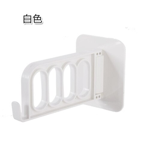 GUANYAO opvouwbare Key Decoratieve Haken multifunctionele Deur Haken sterke lijm hanger opslag rack kapstokken Creatieve Effen: White