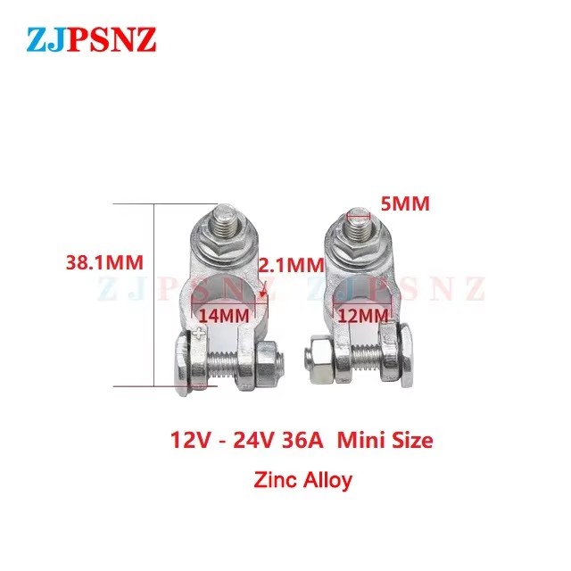 Car Battery Terminal Wire Cable Clamp Top Quick Post Terminal Positive Negative Electric Connector Clamps For Car Boat Motorhome: Dark Grey