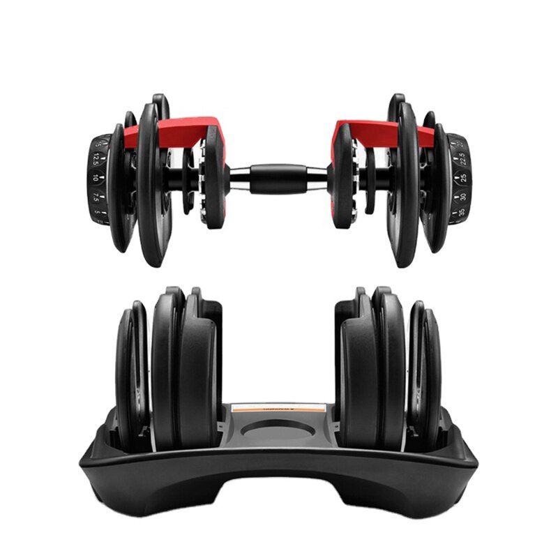 For The UK Dumbbell Set Fitness Equipment Gym Combination Exercise 40KG 90LBS Weight Adjustable 2 Pieces Dumbbells And 1 Stand