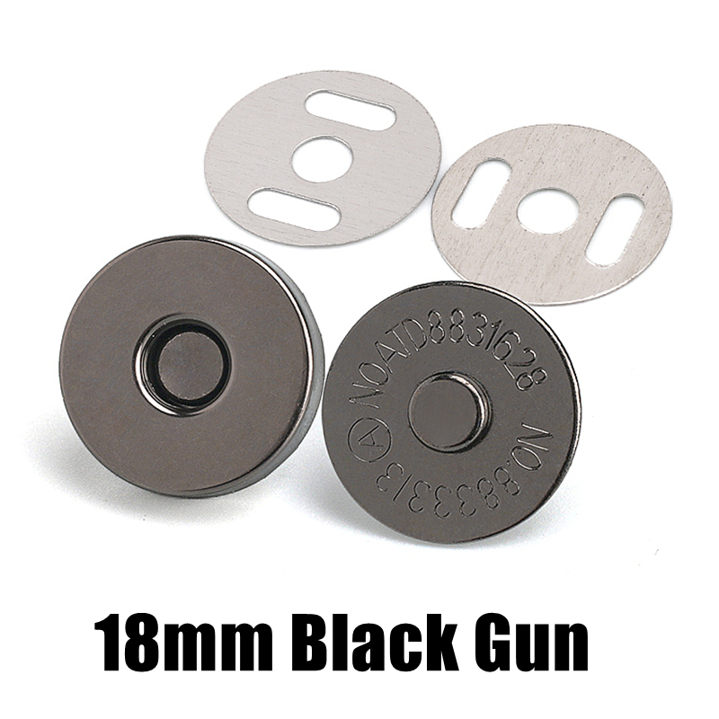 10 Pcs/Pack 14-18MM Magnetic Snap Fasteners Clasps Buttons Handbag Purse Wallet Craft Bags Parts Accessories: Brass