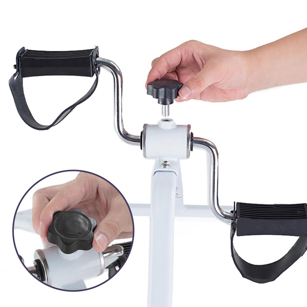 Fitness cykel husholdning mini motionscykel krop gym maskine med skridsikker pedal håndben rehabilitering indendørs