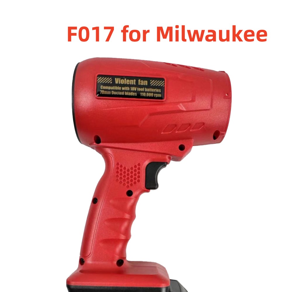 Jet-Gebläse, tragbarer heftiger Turbo-Lüfter für Makita/Dewalt/Milwaukee, 18 V, 20 V Lithium-Batterie, kabelloser Handventilator, 12-Blatt-Blatt-Blatt: Gold