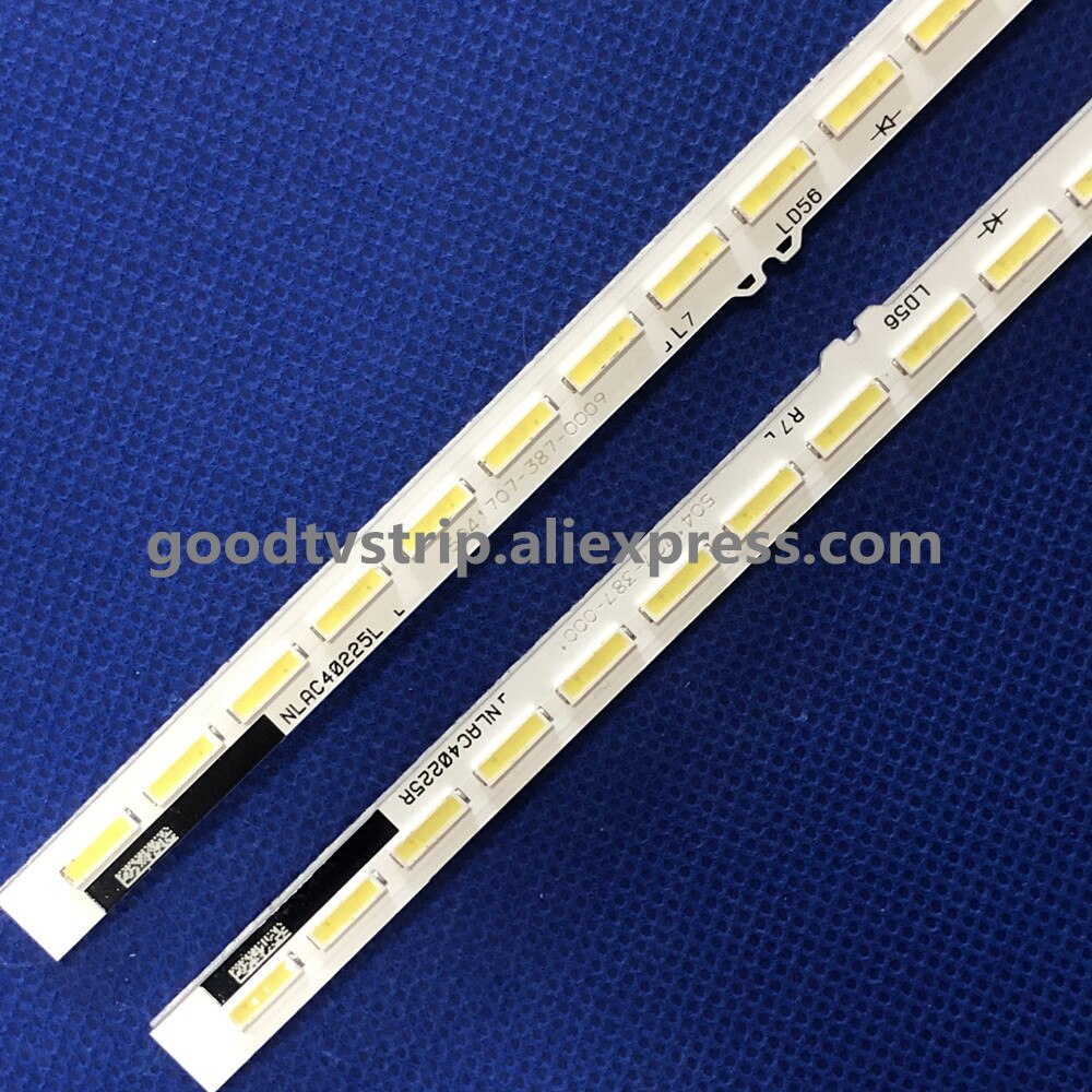 Tira de luces LED de retroiluminación, accesorio para televisor Sony de 55 &quot;, KDL-55W8100A 55W805 6922L-0066A NLAC40225L NLAC40225R LC550EUF FG F1 AV55V5, 64 lámparas