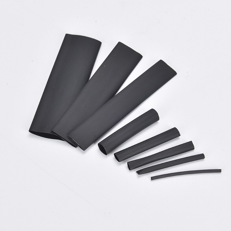 127 Pcs Black Electrical Cable Tube kits Tubing Wrap Sleeve Wire Cable Insulated Sleeving heat shrink tubing Set
