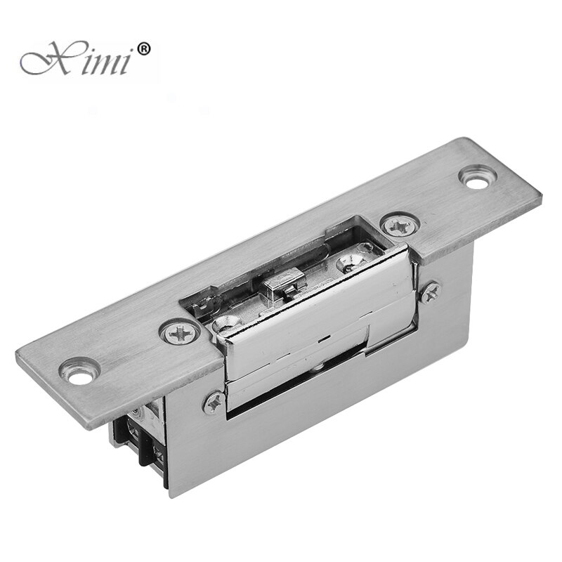 Electric Strike Door Lock Adjustable Electric Strike Locks Durable Lock Tongue Access Control Locks Double Unlock Mode