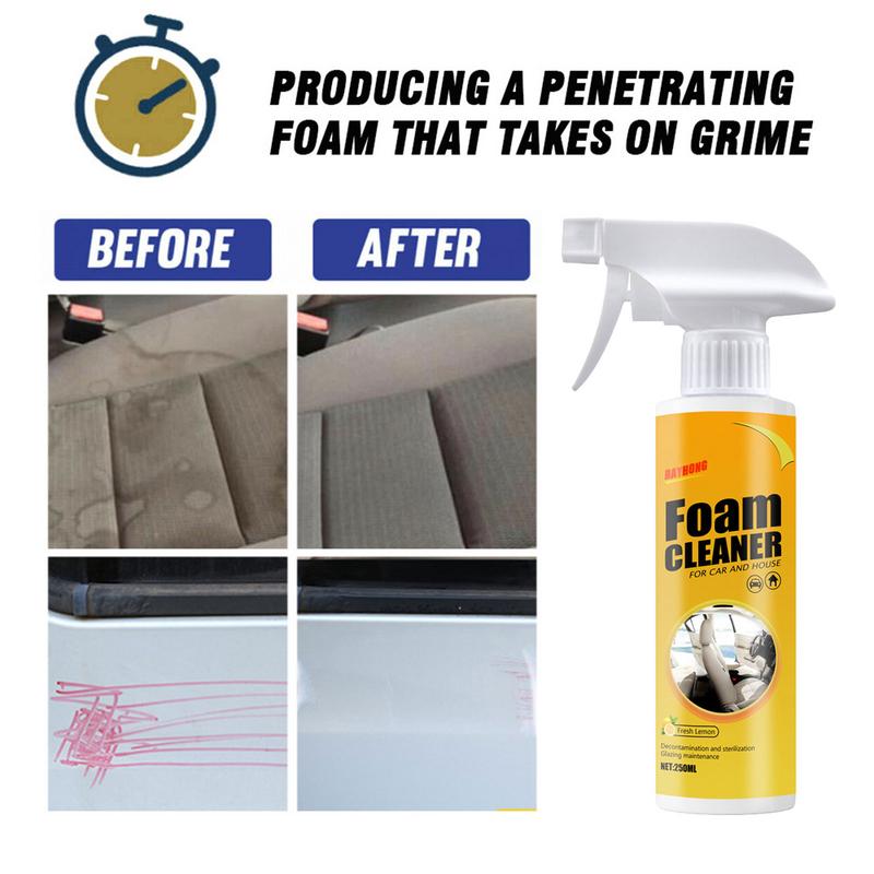 30/100ml multifunktionella skumrengöringsmedel läderrengöring tvätta bil bilinredning hemtvätt underhåll ytor spray skumrengöring