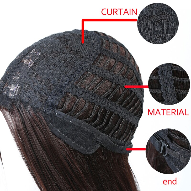 AILIADE cheveux noirs vague courte perruques pour femme court doigt vague perruques court coupe de lutin perruque courte perruques