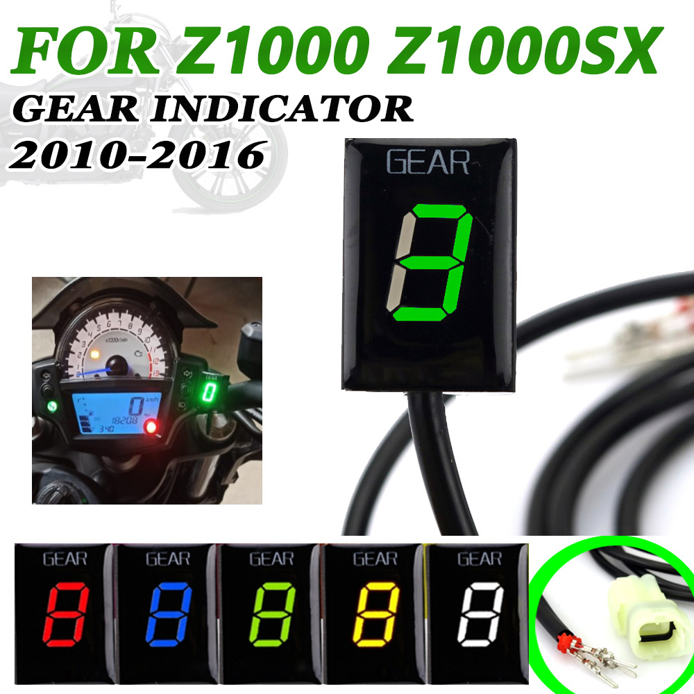 Do Kawasaki Z1000 Z1000SX Z 1000 SX 2010 2011 2012 2013 - 2016 Akcesoria motocyklowe LED 1-6 Wskaźnik biegów Wyświetlacz biegów Miernik