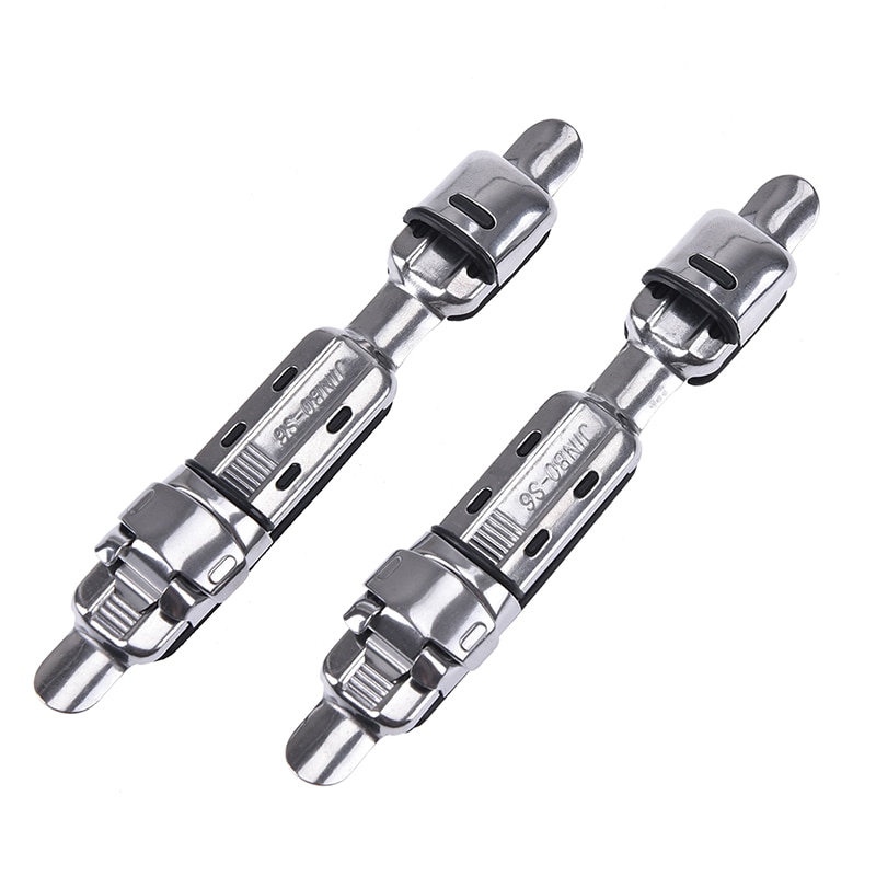 Cañas de pescar de acero inoxidable, accesorio para aparejos de pesca, carrete de cubierta de clip, asiento de acero inoxidable, 2 uds.