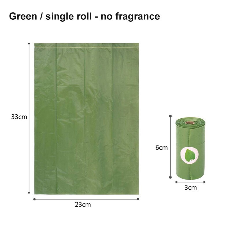 Biodegradable Pet Dog Poop Bag Zero Waste Dog Pooper Bags Paw Doggy Litter Poop Bag Dispenser Pets Products For Dogs: Green tasteless