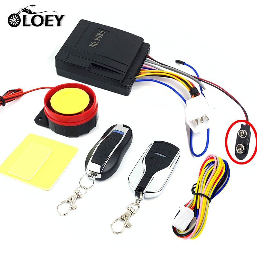 Universal Motorcycle Alarm System Scooter Anti-theft Security Alarm Speaker Moto Remote Control Engine Start Anti-line Cut