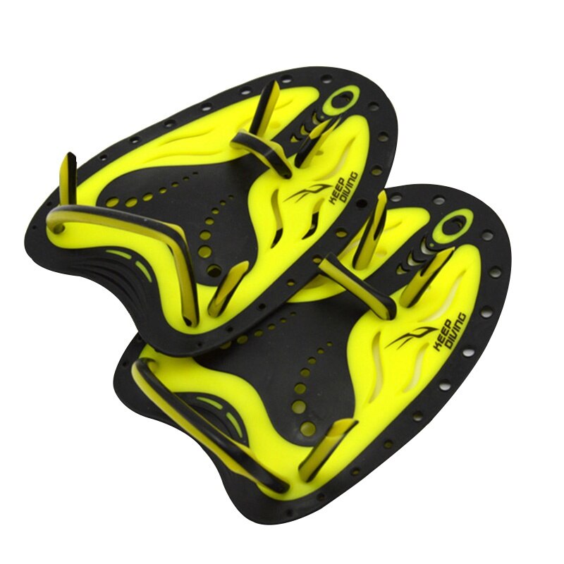 ¡Novedad! ! Guantes ajustables de silicona para entrenamiento con aletas de Padel para hombre y mujer: YELLOW / L