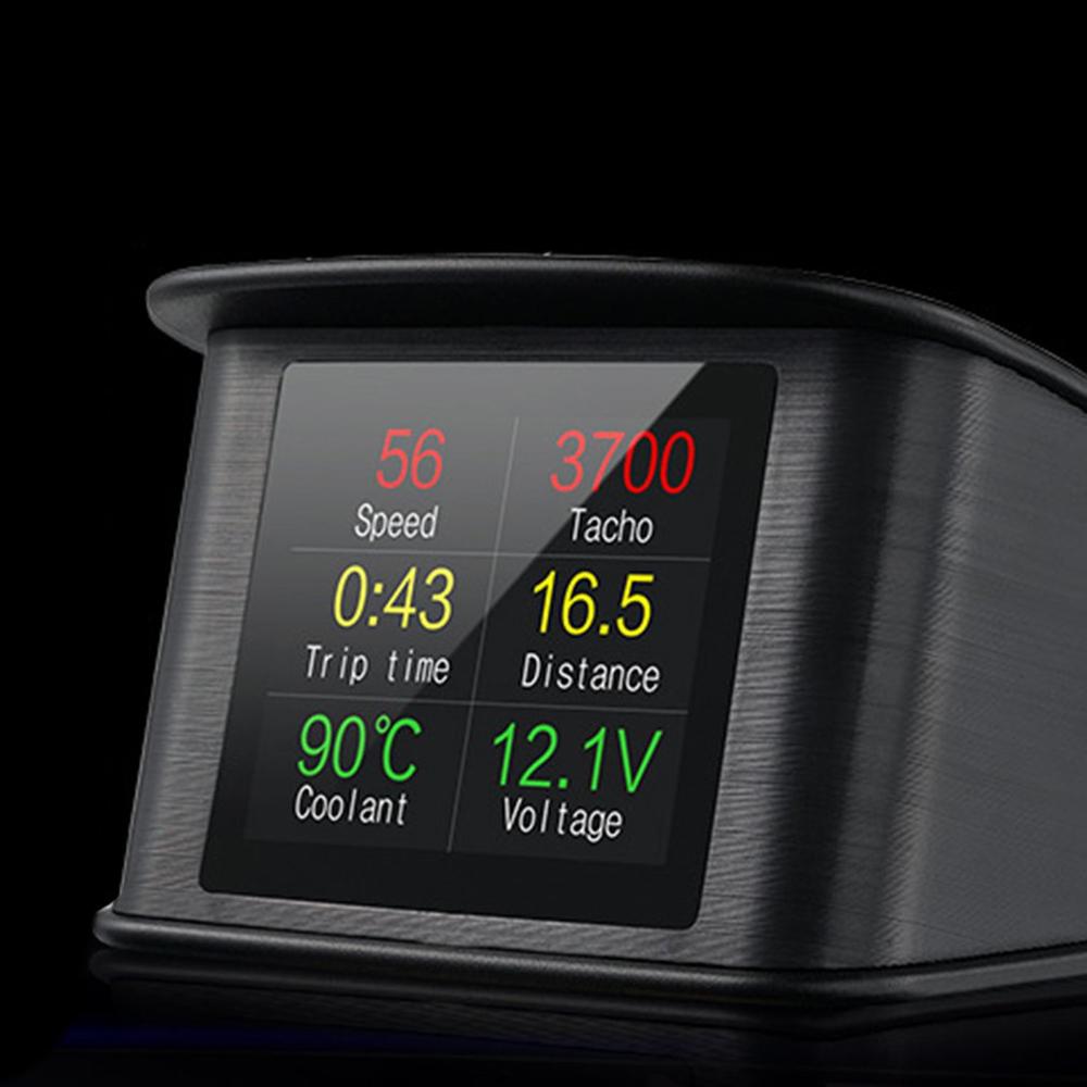 Pantalla Hud para automóvil, Pc de visualización Obd Universal, Ordenador de conducción, pantalla de coche con proyección Hd modificada multifuncional, 1 Juego