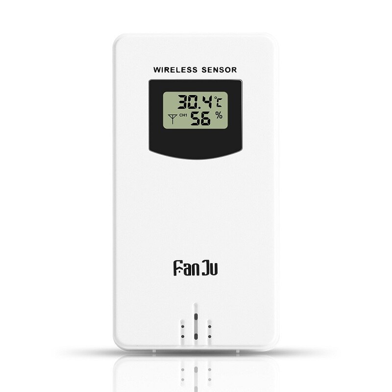 FanJu-Station météo avec baromètre, humidité, capteur d'extérieur, alarme et alarme, alarme, alarme, alarme, alarme, horloge numérique, FJ3352: Bleu