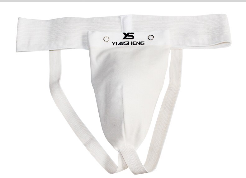Aikuiset lapset taekwondo nivussuoja kuppisuoja wtf muay thai tkd tuki miespuolinen naaras haarasuoja jockstrap: L / Valkoinen