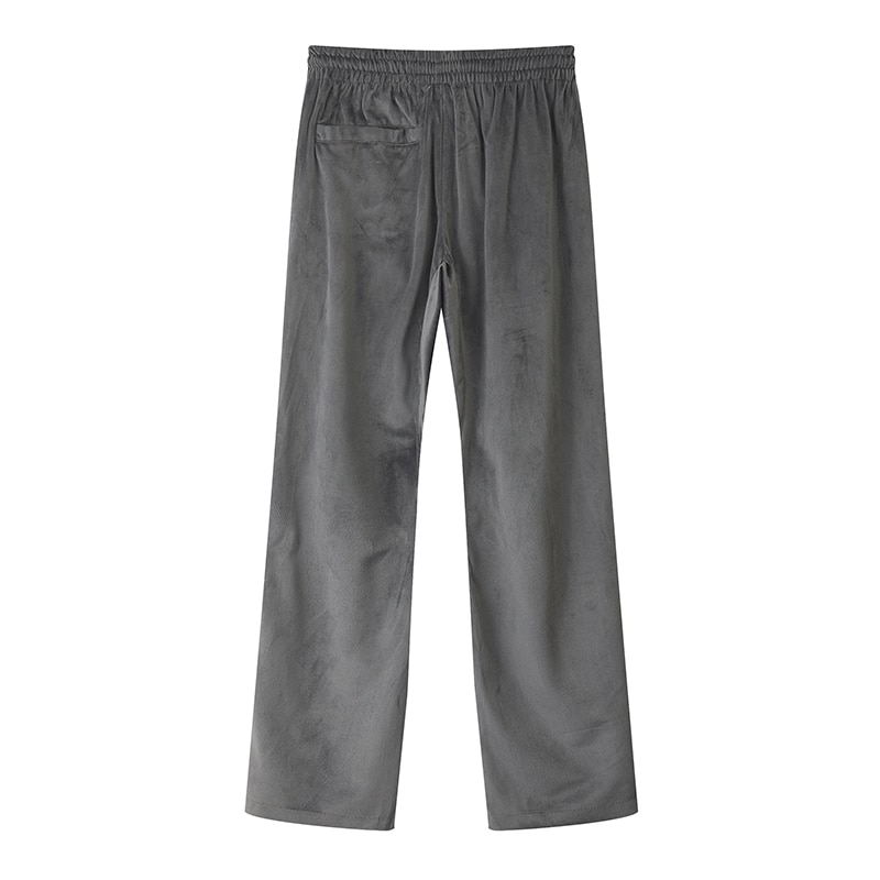Farbe Block Seite Reißverschluss Samt lässig Hosen Männer und Frauen Patchwork knapp Strass Hosen Kordelzug Velours Spur Hosen
