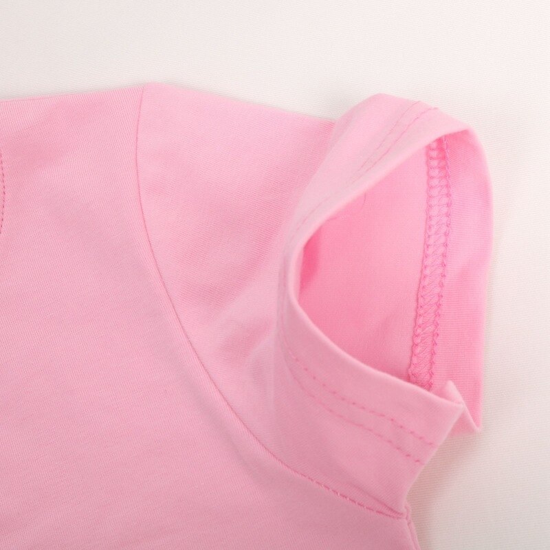 Peuter Kids Meisjes Lol Cartoon Party Tops Zomer Korte Mouw T-shirts Voor Meisje Kleding Casual T-shirt 3-8 Jaar baby Kleding