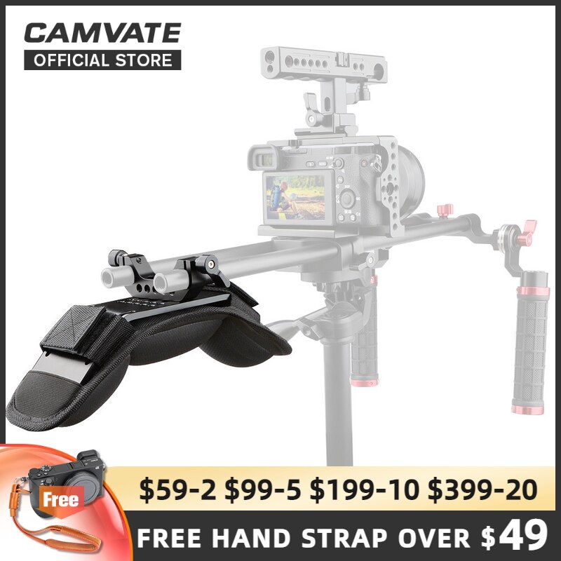 CAMVATE Universal Shoulder Mount /Shoulder Pad With15mm Rod Clamp For DSLR /Video /Camcorder Camera Shoulder Rig Support System