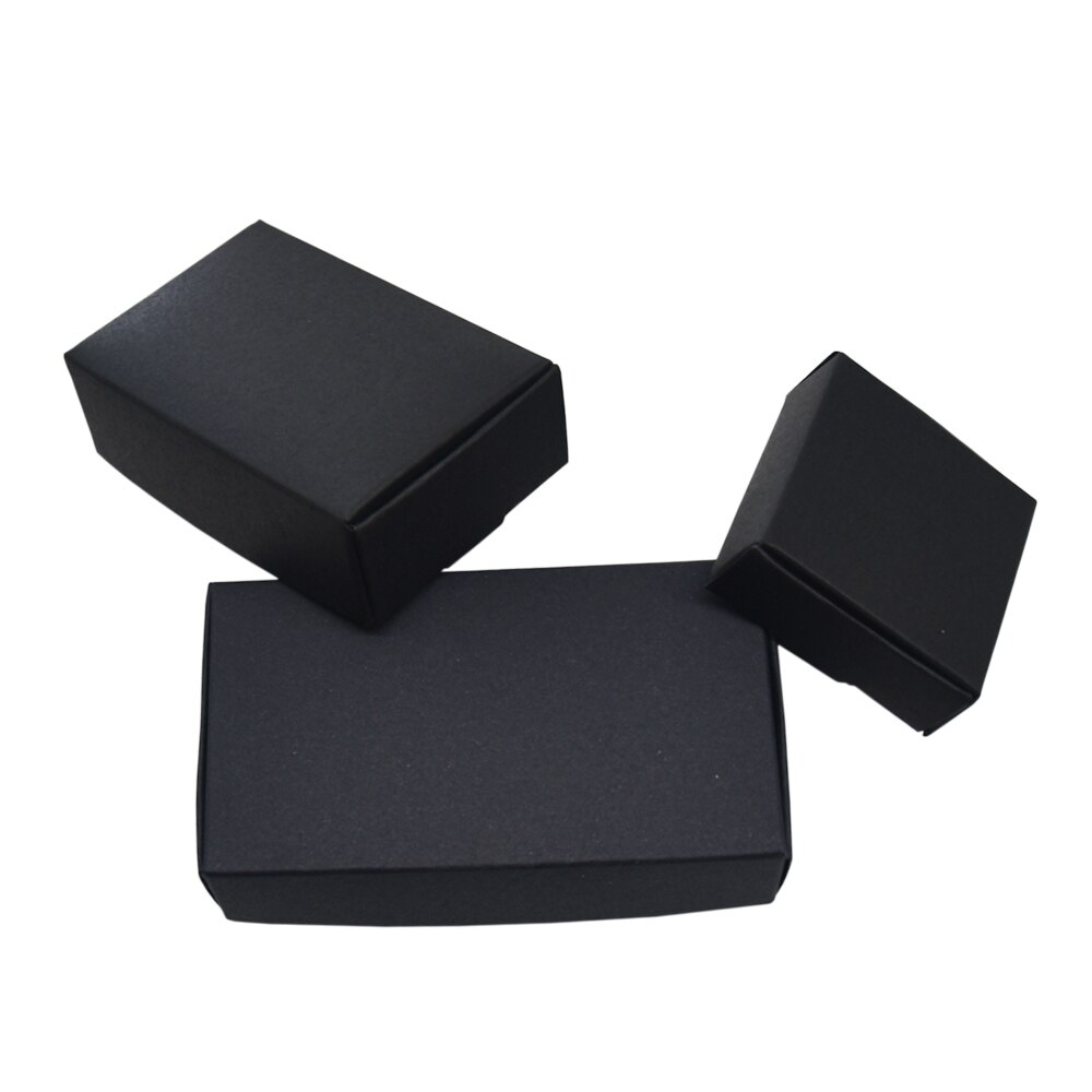 Cajas de cartón negro de 13x9,5x3cm para , caja de cartón para , tarjetas de cumpleaños y bodas
