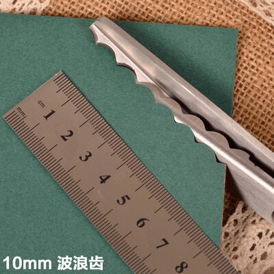 Dressmaking Pinking Shears Fabric Crafts Zig Zag Cut Lace Scissors: 10mm wave tooth