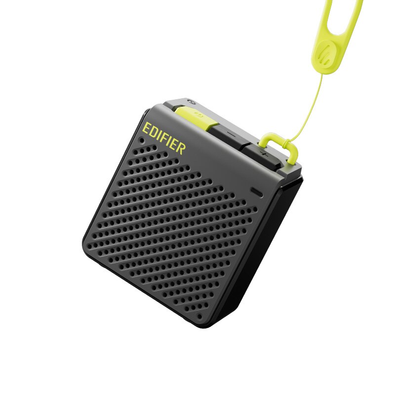 Edifier MP85 Draagbare Bluetooth-luidsprekers Camping Wandelluidspreker Draadloos Stereo 70g Lichtgewicht 8H Afspelen Waterdicht: Black