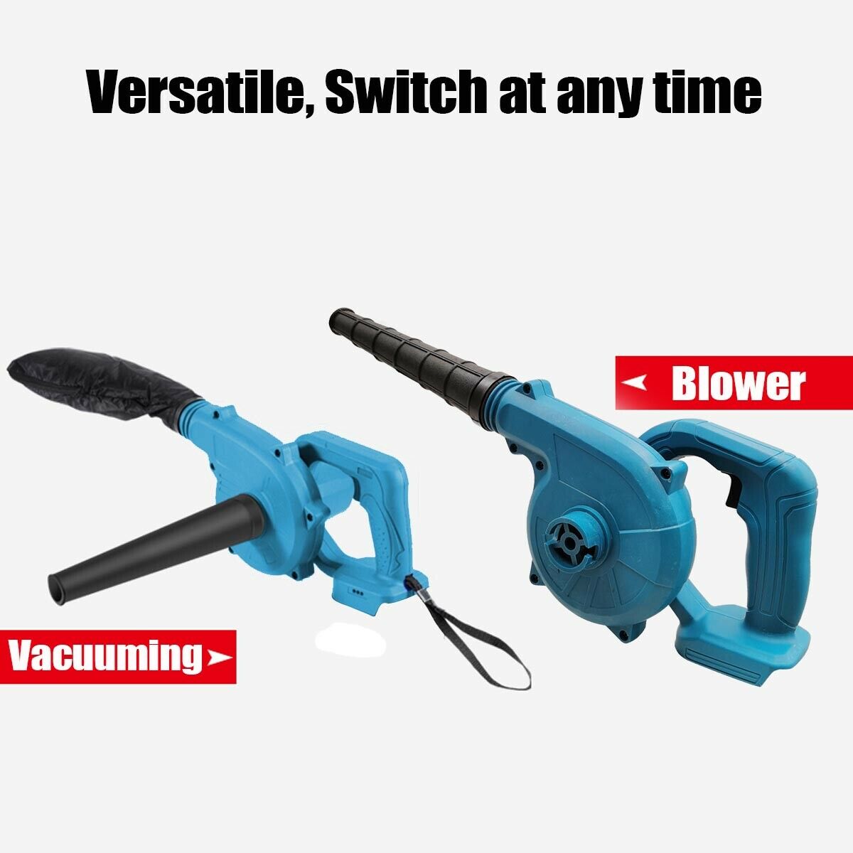 Electric Air Blower Leaf Computer Dust Collector Vacuum Cleaner Handheld Power Tool Cordless Blower For Makita 18V Battery