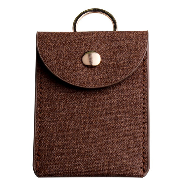 Creditcardhouder Mannen Vrouwen Pu Lederen Mini Visitekaarthouder Reizen Id Bank Kaarthouder Case Cover: coffee