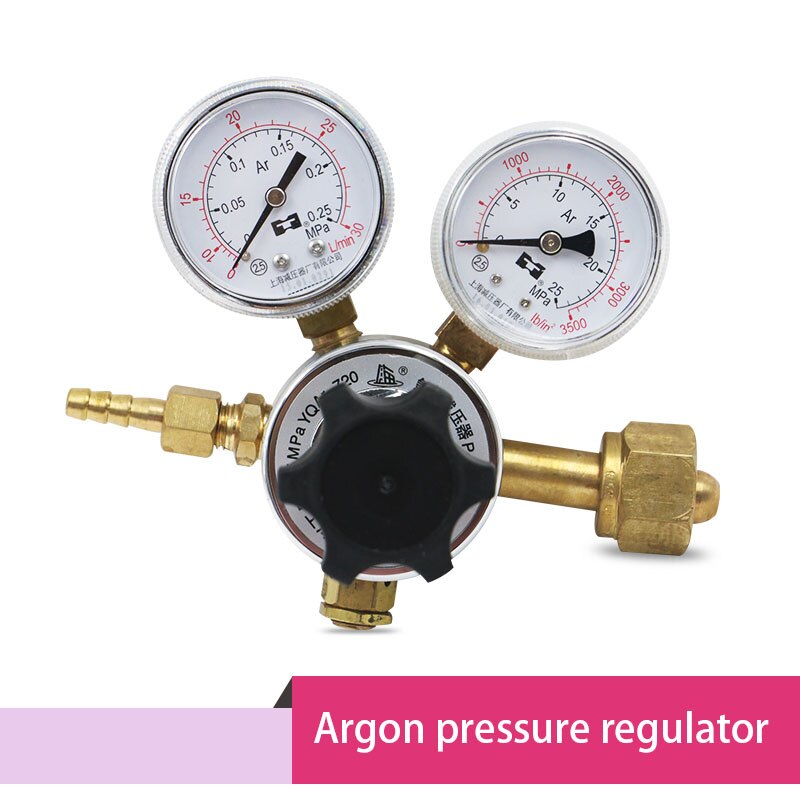 Argon gas pressure regulator brass valve body