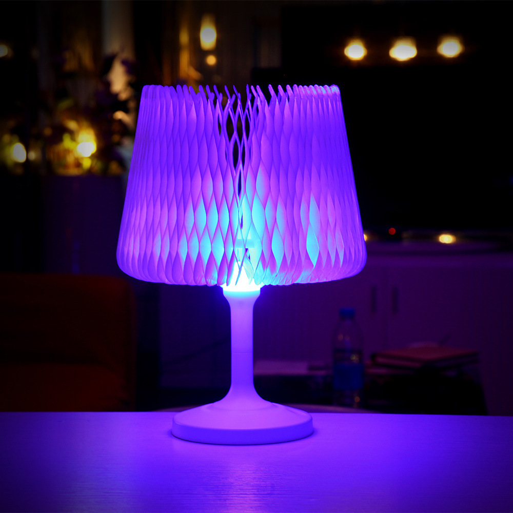 Touch Switch Table Lamp USB Rechargeable LED Colorful Night Light Bedside Lamp Color Changing Desk Lamp Festival
