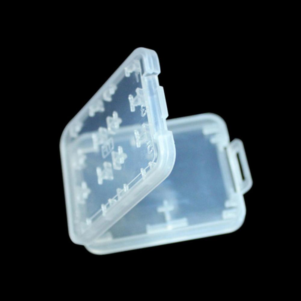 2 stk/sæt 8 slots micro sd tf sdhc mspd hukommelseskortbeskytter boks opbevaringstaske holder plastboks opbevaringskortholder boks