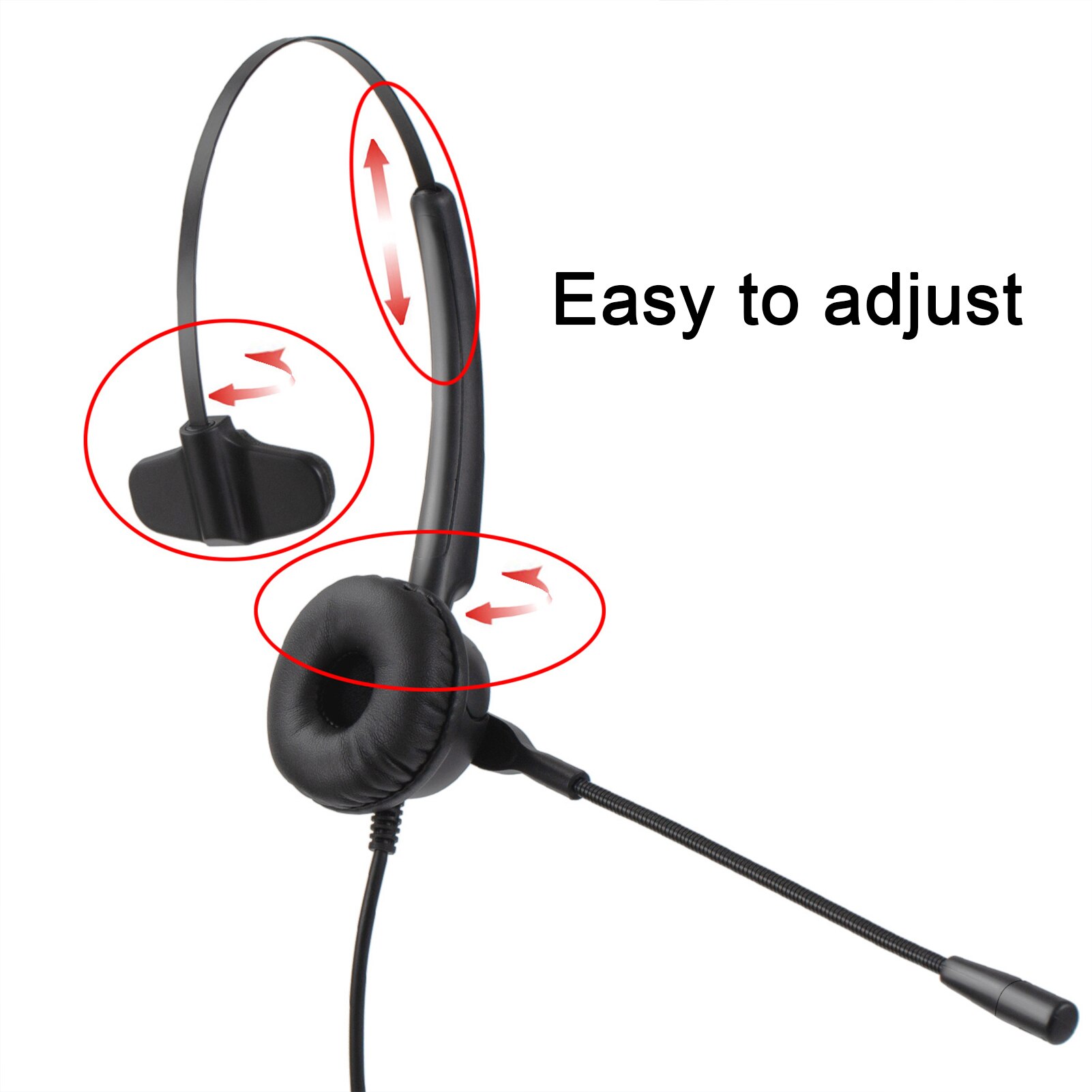 In-Line Controls Noise Cancelling Wired Headphones Microphone Universal USB Headset With Microphone For PC /Laptop/Computer