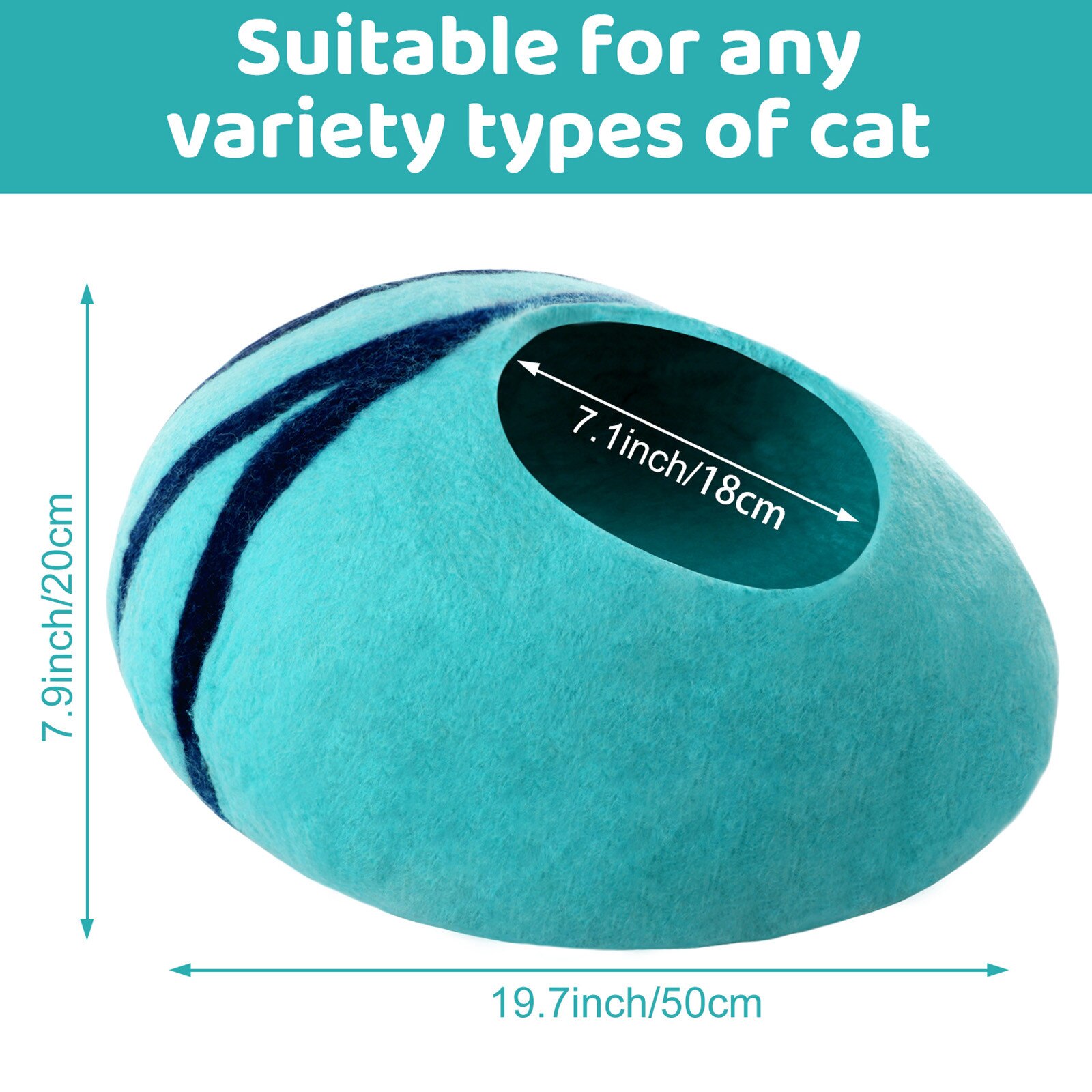 Unique Pet Cat Cave Bed Winter Warm Wool Cat Mat House Cattery