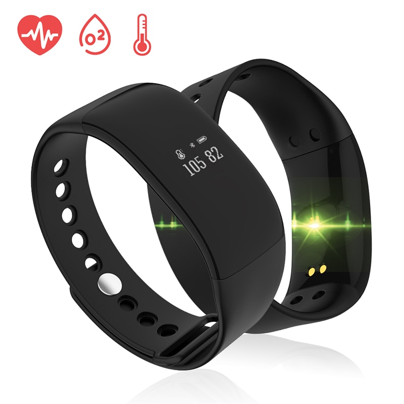 IP67 Sport Gym Step Counter Heart Rate Monitor Health Wrist Watch V66 Waterproof Fitness Tracker Pedometer For Android IOS