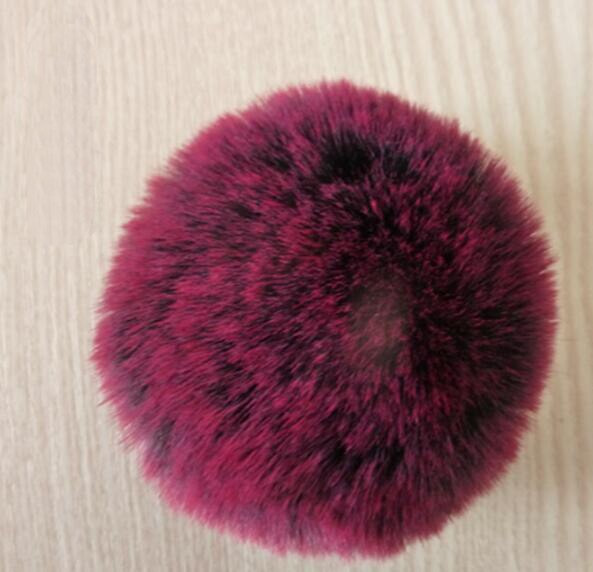 20 Stuks Faux Fur 8Cm/3.15Inch Pluizige Pom Pom Bal Met Elastische Lus Sleutelhanger Accessoires