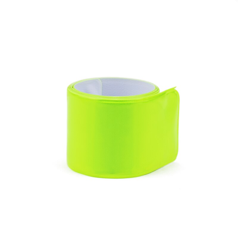 Tiras reflectantes de ciclismo, 1 unidad, advertencia para correr, pesca, seguridad en bicicleta, pantalones, cinta reflectante: lightyellow