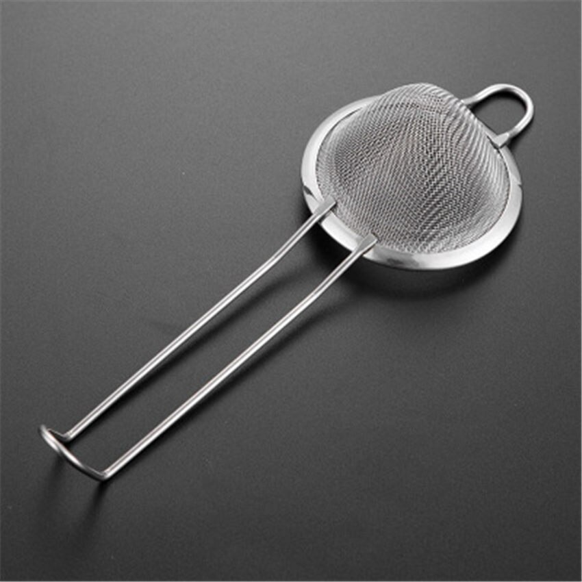 Colador de cóctel de espino de acero inoxidable 304, colador de jugos de malla fina, herramientas de barra de Color dorado de cobre para barman: Silver