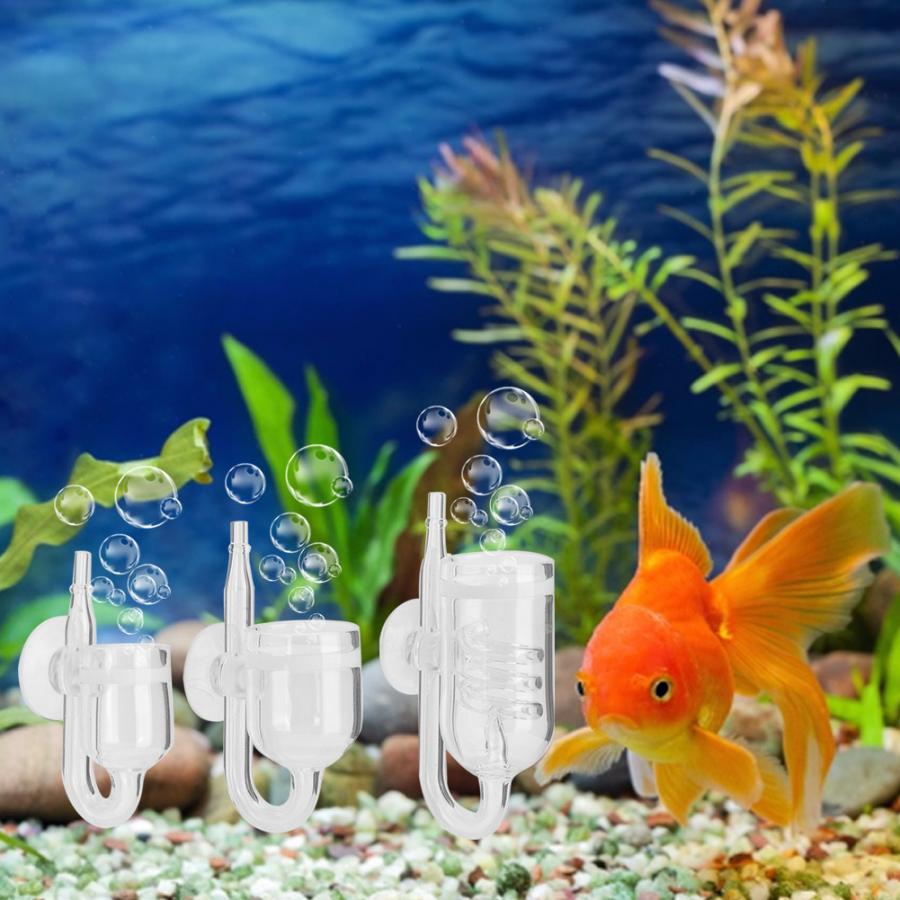 Aquarium Transparant Glas CO2 Raffinaderij Diffuser Met Zuignap Voor Fish Tank Plant Aquarium Accessoires CO2 Diffuser