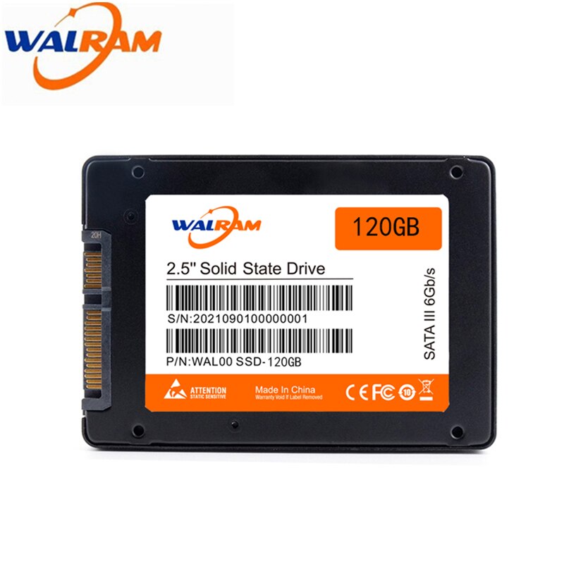 WALRAM SSD 256gb 1tb 120gb 240 gb 480gb 60gb SSD HDD 2.5 ''SSD SATA SATAIII 512gb 128gb unità a stato solido interna per Laptop