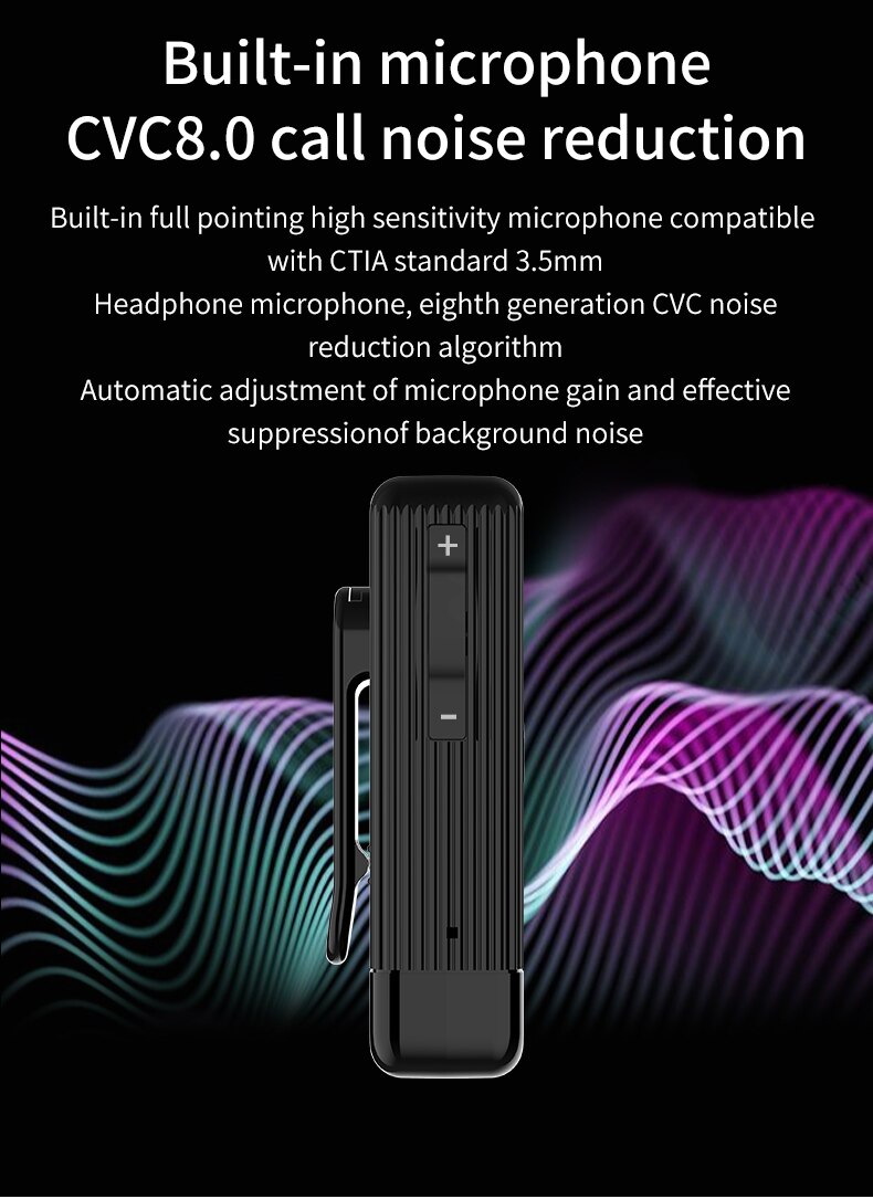 5.0 Bluetooth Receiver Bass Audio Noise Cancel Stereo For Headphone Car Support TF Card Mode With Clip 3.5mm AUX Adapter