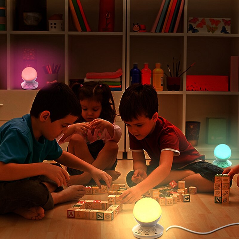 Led Smart Voice Control Night Light Colorful RGB Dimmable Table Light Smart Desk Lamp for Bedroom Office Living Room