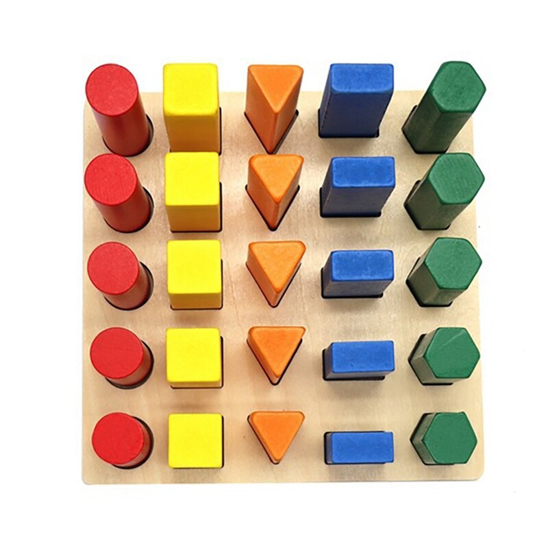 Holzspielzeug, fingergreifbrett, farbstecker, lernspielzeug, sensorisches Ausbildung, farbunterscheidungstafel