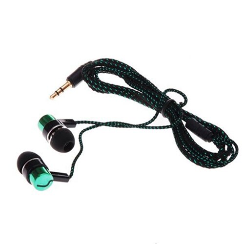3.5 Mm In-Ear Oortelefoon Oordopjes Bedrade Stereo Braid Cord Oortelefoon Headset Voor Iphone Samsung Блютуз Наушники Безпроводные Наушники