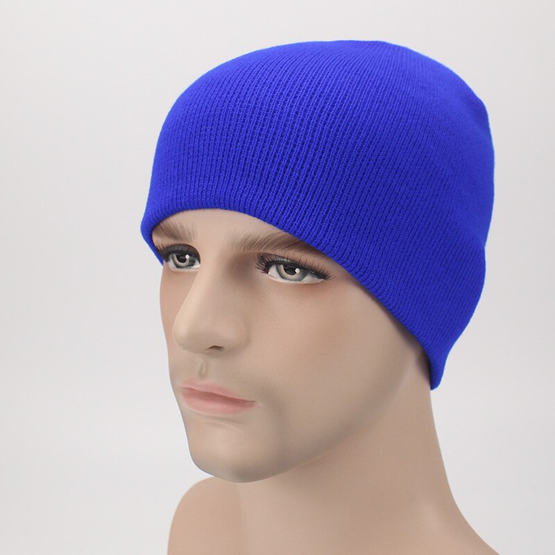 Vinter luer for kvinner menn strikket lue bein svart lue lue for jenter merke lue kvinnelige og mannlige skullies par strømpe caps: H