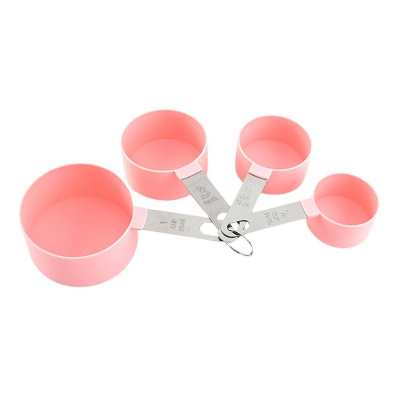 4Pcs/8pcs Multi Purpose Spoons Measuring Cup Baking Accessories Stainless Steel Plastic Handle Measure Tool Kitchen Gadgets #1: F