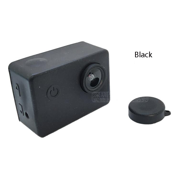 Silikon Abdeckung Mit objektiv kappe für sjcam sj4000 sj5000 Schutzhülle Schmutzfester Gummi Weiche Tasche Sport Aktion Kamera zubehör: Ursprünglich Titel
