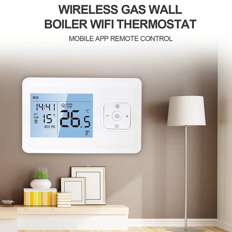 Heating Thermostat Programmable Wall-Mounted Furnace Wifi Thermostat Wireless Temperature Control Constant Temperature