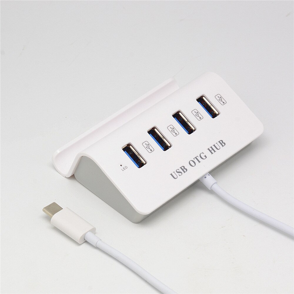 Stacja dokująca type-c Hub wielofunkcyjny uchwyt telefonu komórkowego funkcja 4 porty USB 2.0 na PC Laptop dla Xiaomi Huawei Samsung: Default Title