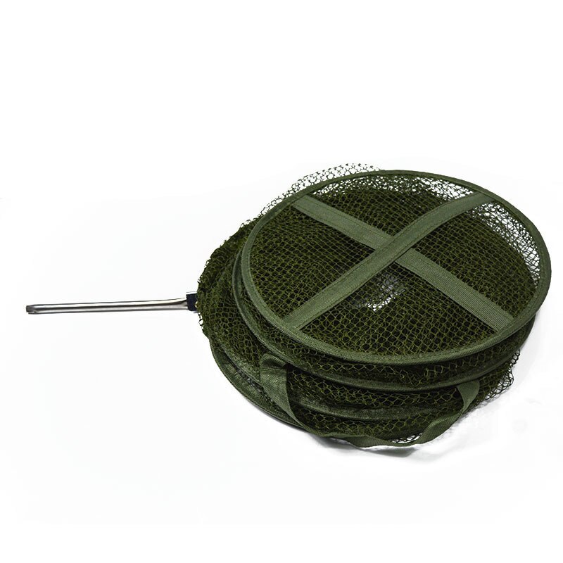 LEO 5 capas plegable pesca cesta red Dip pesca jaula para mantener peces vivos en el agua de 30cm * 140cm herramienta accesorio de pesca