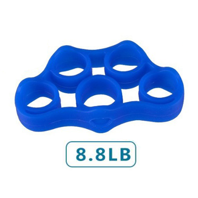 Fitness Silicone Finger Gripper Strength Trainer Finger Stretcher Expander Exercise For Elders Students Athletes Muscle Training: Deep Blue